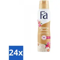 Fa Pflege Fa - Oriental Moments - Déodorant spray - Rose du désert & bois de santal - 150 ml - Pack économique - 24 pièces