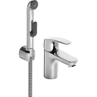 Hansa HANSAPINTO Mitigeur de lavabo, sans vidage, douchette fonctionnelle, saillie 107 mm, 45052283
