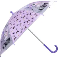 Hello Kitty Filles, Parapluie, Sanrio Regenschirm Kuromi Rainy Days, Noir, Violet, Transparent