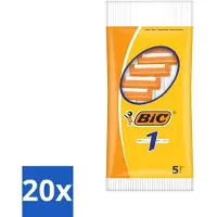 BIC - Lames de rasoir - Lame simple - Lames jetables - 5 lames de rasoir - Pack avantage - 20 pièces