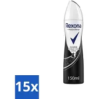 Rexona - Invisible Diamond - Déodorant Spray - Antitranspirant - 150 ml - Pack Avantage - 15 pièces