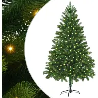 vidaXL Sapin de Noël avec 300 LED avec support Vert 180 cm PE