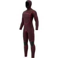 Mystic Volt 6/4/3 Mm Long Sleeve Chest Zip Hooded Neoprene Suit Gris M Homme