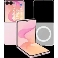 Samsung Galaxy Z Flip 8 512 Go Rose 5G + Back Cover avec Aimant Transparent
