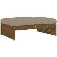 vidaXL Tabouret de jardin Marron miel 120x80 cm Pin massif