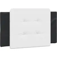 vidaXL Coussin de tête de lit "Zadar" blanc et noir 90 cm similicuir