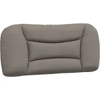 vidaXL Coussin de tête de lit "Hvar" Taupe 80 cm Tissu