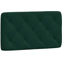 vidaXL Coussin de tête de lit vert foncé 90 cm velours