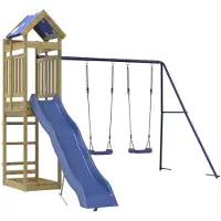 vidaXL Aire de jeux d'extérieur bois de pin imprégné