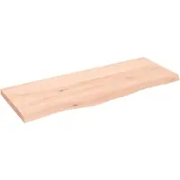 vidaXL Étagère murale 100x40x(2-4) cm bois de chêne massif non traité