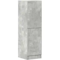 vidaXL Armoire de cuisine gris béton 38x41,5x131,5 cm Bois composite