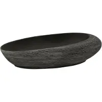 vidaXL Vasque à poser Gris et noir Ovale 59x40x14 cm Céramique