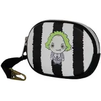 KARACTERMANIA Beetlejuice Stripes - Portefeuille à fentes pour pièces, blanc Enfants, blanc, taille unique