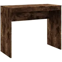 vidaXL Bureau chêne fumé 90x40x72 cm bois composite
