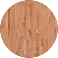 vidaXL Dessus de table Ø80x2,5 cm rond bois massif de hêtre