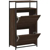 vidaXL Armoire à chaussures chêne marron 60x34x112cm bois d'ingénierie