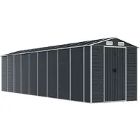 vidaXL Abri de jardin anthracite 191x810x198 cm Acier galvanisé