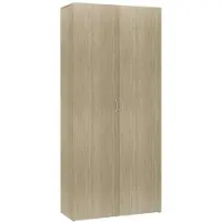 vidaXL Armoire à chaussures Chêne sonoma 80x35,5x180cm Bois ingénierie