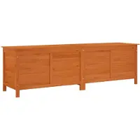 vidaXL Coffre de jardin Marron 198,5x50x56,5 cm Sapin massif