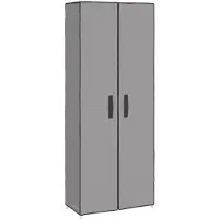 vidaXL Armoire à chaussures Gris 60x30x166 cm Tissu