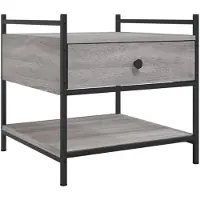 vidaXL Table basse Gris Sonoma 50x50x50 cm Bois composite