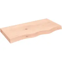 vidaXL Dessus de table 80x40x(2-6) cm bois de chêne massif non traité