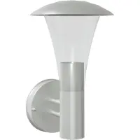 vidaXL Applique murale extérieure argentée acier inoxydable