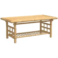 vidaXL Table basse 110x55x45 cm bambou