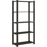 vidaXL Support de rangement à 5 niveaux noir 80x38x170 cm bois pin