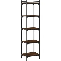 vidaXL Bibliothèque 5 niveaux chêne marron 40x30x154cm bois ingénierie