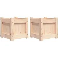 vidaXL Jardinières 2 pcs bois de pin massif