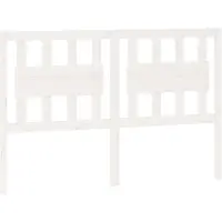 vidaXL Tête de lit blanc 145,5x4x100 cm pin massif