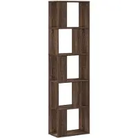 vidaXL Bibliothèque 5 niveaux chêne marron bois ingénierie