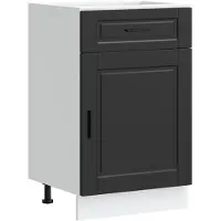 vidaXL Armoire basse de cuisine Porto Noir Bois composite