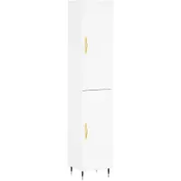 vidaXL Highboard blanc 34,5x34x180 cm Bois composite