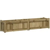 vidaXL Jardinière 150x31x31 cm bois de pin imprégné