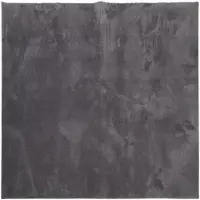 vidaXL Tapis HUARTE à poils courts doux lavable anthracite 160x160 cm