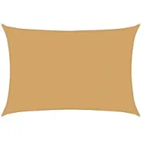 vidaXL Voile d'ombrage 160 g/m² rectangulaire sable 4x5 m PEHD