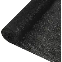 vidaXL Filet brise-vue Noir 1,5x25 m PEHD 195 g/m²