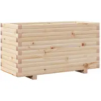 vidaXL Jardinière 90x40x49,5 cm bois de pin massif