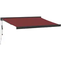 vidaXL Store automatique rouge bourgogne 350x250 cm