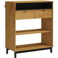 vidaXL Table de bar FLAM 92x45x110 cm pin massif
