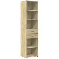 vidaXL Highboard chêne Sonoma 45x42,5x185 cm Matériau dérivé du bois