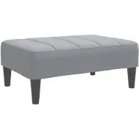 vidaXL Repose-pied gris clair 77x55x31 cm tissu
