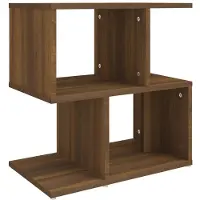 vidaXL Table de chevet Chêne marron 50x30x51,5 cm Bois d'ingénierie