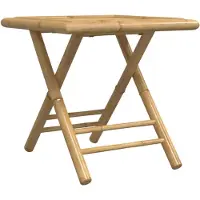 vidaXL Table de jardin pliante 45x45x45 cm bambou