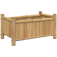 vidaXL Jardinière 50x30x25 cm bambou