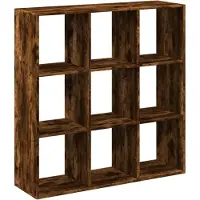 vidaXL Étagère séparatrice de pièce chêne fumé 102x29x103,5 cm