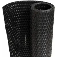 vidaXL Paravent de balcon noir 500x90 cm résine tressée