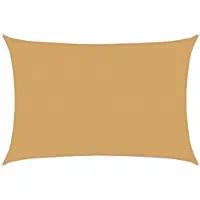 vidaXL Voile d'ombrage 160 g/m² rectangulaire sable 3,5x5 m PEHD